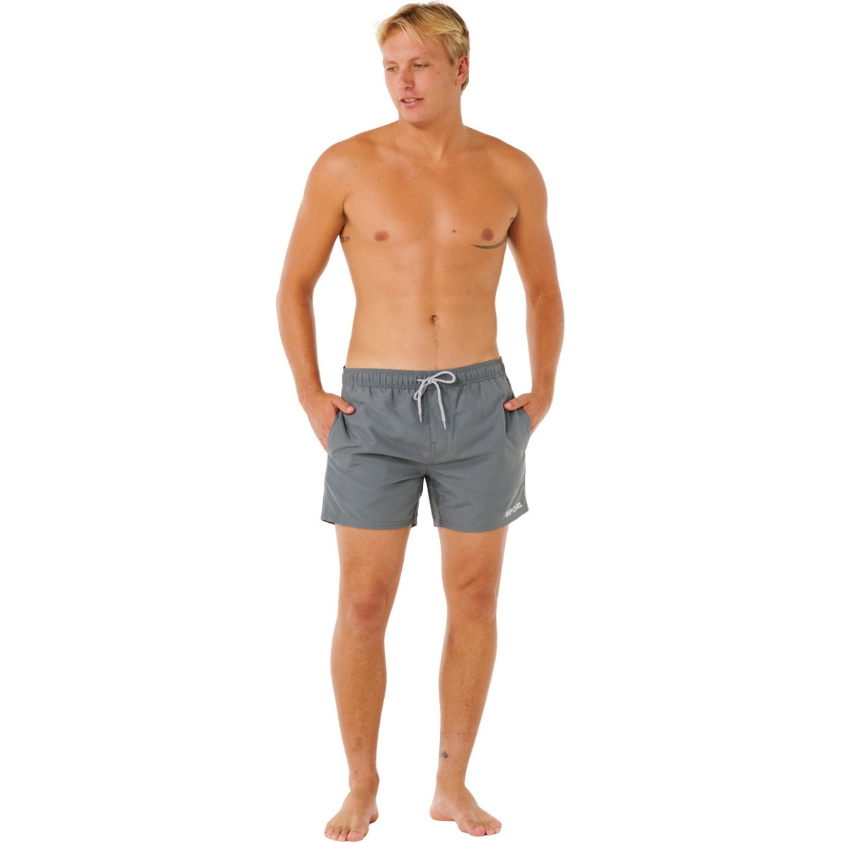 2026 Rip Curl Mens Streamline Offset Volley Boardshorts 0EQMBO - Moss